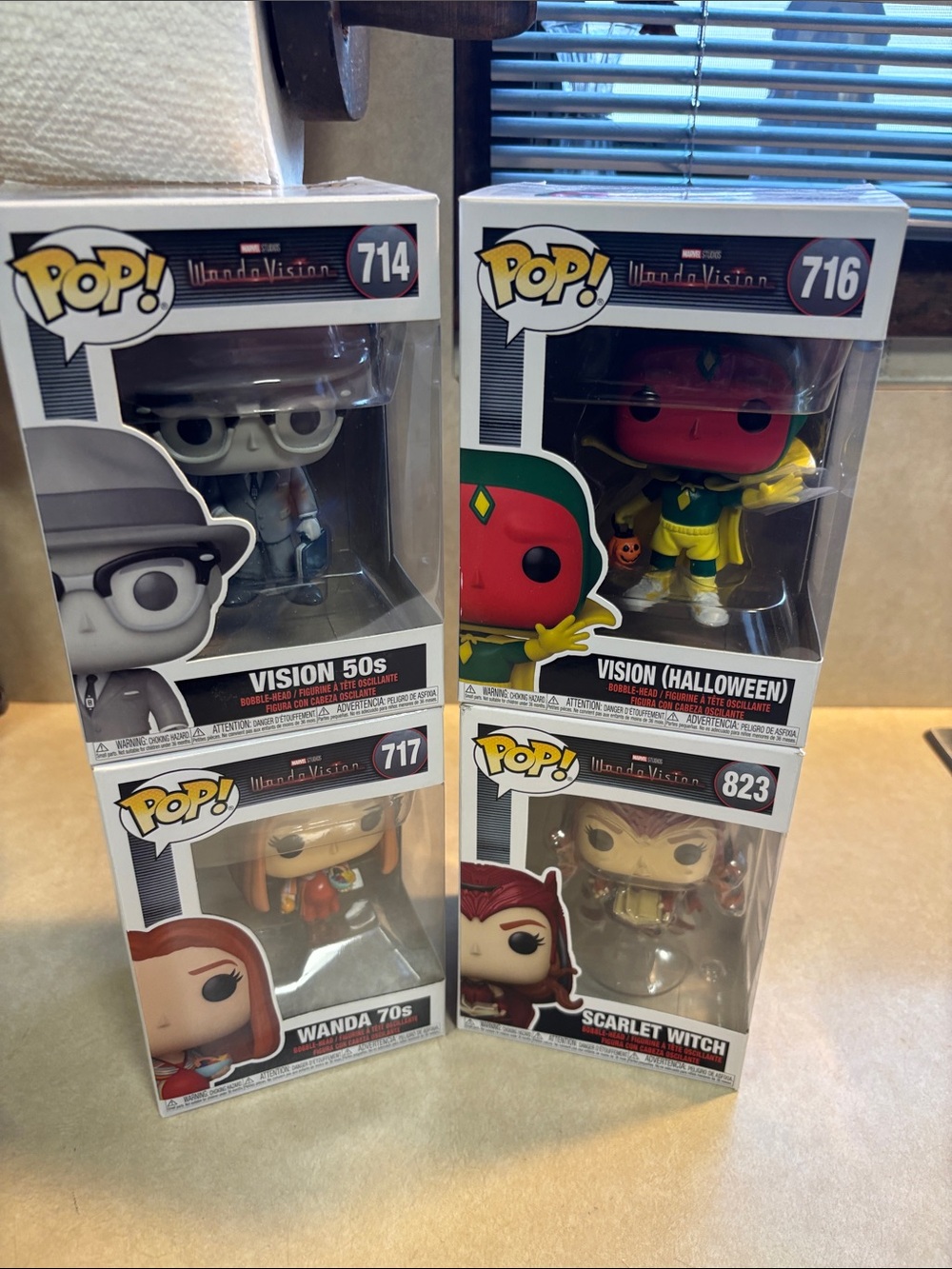 WandaVision Funko Pop Bundle Wanda And Vision 50’s 70’s Halloween Scarlet Witch